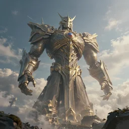 titan looming in the distance, 8 k octane beautifully detailed render, post - processing, extremely hyper - detailed, intricate, epic composition, cinematic lighting, masterpiece, trending on artstation, masterpiece, stunning art by anders zorn, wonderful masterpiece by greg rutkowski, beautiful cinematic