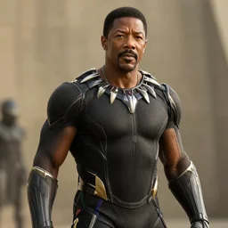 film still of Samuel L Jackson as King T-Chaka in Black Panther, 4k