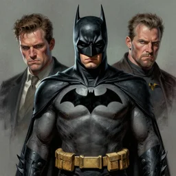 a highly detailed depressing digital painting of batman, by james gurney, greg rutkowski, by craig mullins