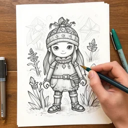 cromotea, sketch, colouring and art by jacqueline e