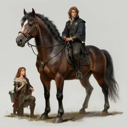 horse raven hybrid, art by artgerm and greg rutkowski and magali villeneuve, d & d, fantasy, highly detailed, digital painting, trending on artstation, concept art, sharp focus, illustration