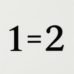 1 + 1 = 2, by dali