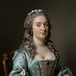 a portrait of an elegant lady, 1750s