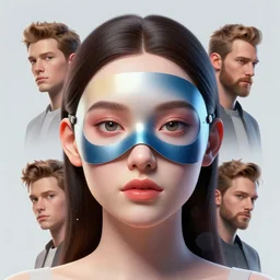 portrait of beautiful face wearing a mask, artwork by tooth wu and wlop and beeple and greg rutkowski, 8 k trending on artstation, volumetric lighting