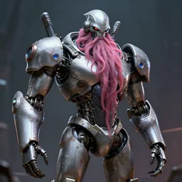 heroic roboitic zoidberg with davy jones squid beard. droid body. artstationz greg rutkowski. beksinski, octane render, unreal engine 6, epic game graphics, fantasy, cyberpunk, conceptual art, ray tracing