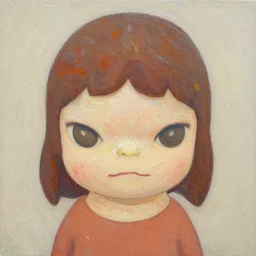 painterly impasto, shy modest pleasing palette, textured, detailed, flawless, perfect, mural - sized chibi character design key visual portrait by yoshitomo nara ( 2 0 1 2 ), close - up, idyllic textured particulate atmospheric adorable flowery matte painting detailed pastel from fantasia ( 1 9 4 1 )