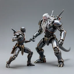 cyborg robotic gandalf battling a balrog 3 5 mm photo