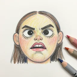bad crayon drawing