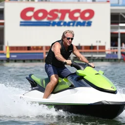 rudy giuliani jetskiing in a costco