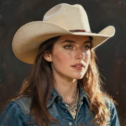 female cowboy art by felice house