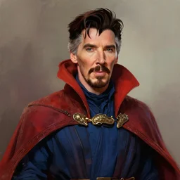 Digital painting of Jim Carrey as Doctor Strange