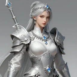 beautiful extremely detailed intricate concept art depicting a warrior by wlop. shining jewelry.