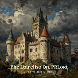 medieval castle, by Erich Heckel