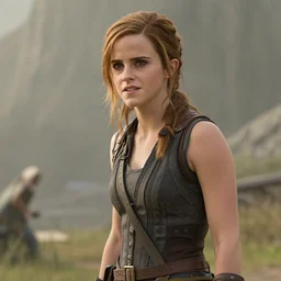 A still of Emma Watson as Ellie from tlou,highly detailed cinematography epic composition