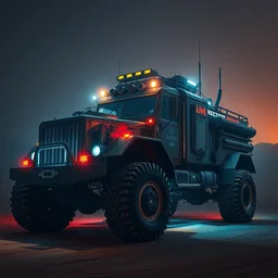 a extreme huge sandalpunk combat truck, luminescent, rule of thirds, golden ratio, ambient lighting, syd mead, greg rutkowski, wlop, artgerm, artstation, highly detailed masterpiece
