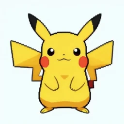 Pikachu pixel art, sprite sheet, game assets