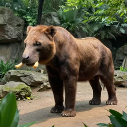 a zoo with extinct animals