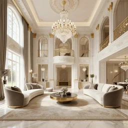 exquisitely detailed interior rendering of a beautiful luxurious house by joseph paxton, unreal engine, by peter guthrie