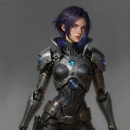 a portrait of leeloo a cyberpunk netrunner wearing a hadron collider, fantasy, elegant, digital painting, artstation, concept art, matte, sharp focus, illustration, art by josan gonzalez, n 4