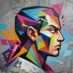 Supreme x Oni Akuma profile picture by Sachin Teng, asymmetrical, Organic Painting ,geometric shapes, hard edges, energetic, graffiti, street art:2 by Sachin Teng:4