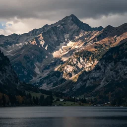 lakeside mountains, by theon can doesburg