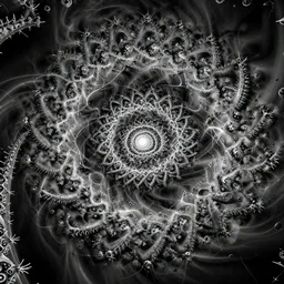 mandelbrot symmetric universe by dan hillier, high contrast, intricate, super resolution