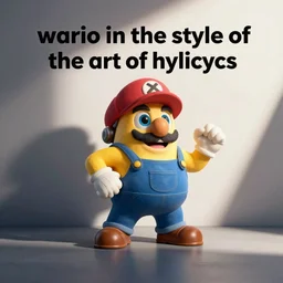 “ wario in the style of the art of hylics ”