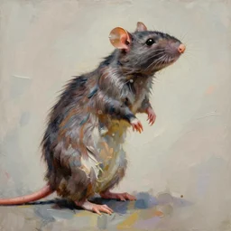 palette knife oil painting of a human figure who is comprised entirely of rats. extreme detail. artstation trending, artgerm, deviant art, octane, substance, art history 8 k