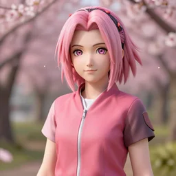 sakura haruno photorealistic 3d