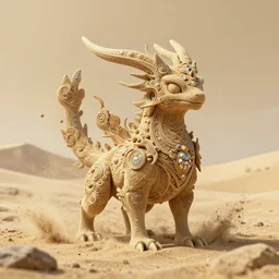( sand type pokemon ) creature creature in a alaska desert, : by michal karcz, daniel merriam, victo ngai and guillermo del toro : ornate, dynamic, particulate, intricate, elegant, highly detailed, centered, artstation, smooth, sharp focus, octane render