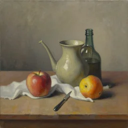 a beautiful still life painting by a second-year art student; extraordinary masterpiece!!!!!