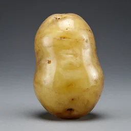 glass sculpture, potato