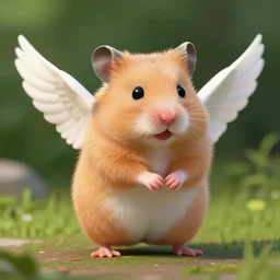 a hamster with the wings of a duck, by weta fx, by yoshitaka amano, ink, watercolor, insanely detailed and intricate, hypermaximalist, elegant, ornate, hyper realistic, super detailed