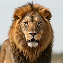 a man with a lion head, zoom out, smooth, 8k, unreal engine 5, digital art
