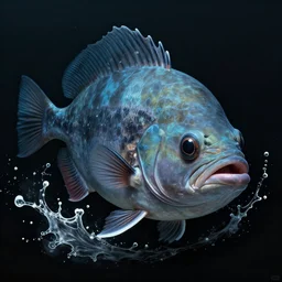 a humanoid angler fish, blind eyes, splashed of water, terrifying, intense, an ultrafine hyperdetailed illustration by kim jung gi, irakli nadar, sharp focus, bright colors, destiny 2, fantasy, d & d, epic monster, unreal engine 5, global illumination, radiant light