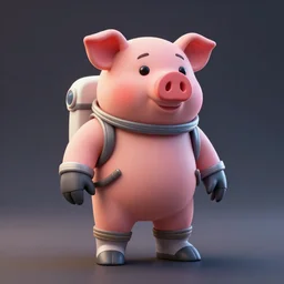 👨🚀🐷, artstation, octane render, unreal engine 5, cinema 4 d, cinematographic, hyper realistic, blender, brawl stars,