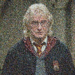 Harry Potter as an 80 year old man with scar