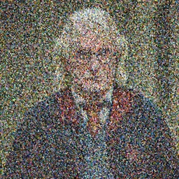 Harry Potter as an 80 year old man with scar