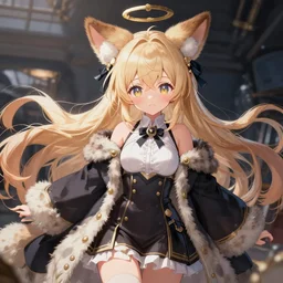 Shipgirl Murakumo from Kantai Collection ,Kancolle, cute, Beautiful depiction of a fuzzy furry fursona , intricate, elegant, highly detailed, digital painting, 4k, HDR, concept art, smooth, sharp focus, illustration,Raytracing , Anime wallpaper ,intricate, elegant