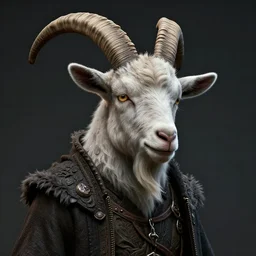 an anthropomorphic goat prince. unreal engine 5. realistic. photo realism. highly detailed masterpiece. weirdcore. glithcore. aesthetic. hard edges. cinematic. epic. dramatic. by bussiere, shigenori soejima