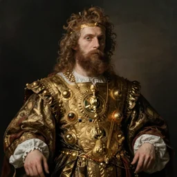 baroque picture of gigachad illuminati, artstation, detailed, 8 k