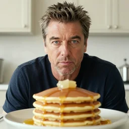 hidden image of jeff goldblum in a pancake photo