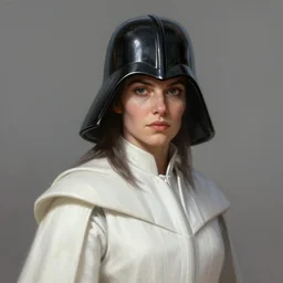 portrait of a Darth Talon by Greg Rutkowski, she is about 20 years old, wearing white robes, Star Wars Expanded Universe, highly detailed portrait, digital painting, artstation, concept art, smooth, sharp foccus ilustration, Artstation HQ