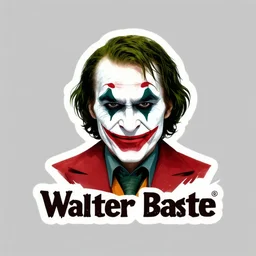 logo design, walter white as the joker