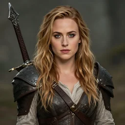 brie larson portrait as a dnd character fantasy art.