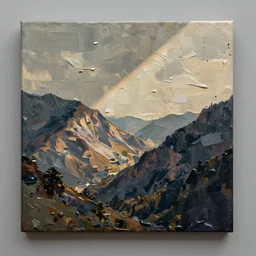 canvas with raises paint textures