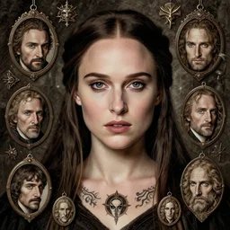 natalie portman, witch, lord of the rings, tattoos, decorated ornaments, by carl spitzweg, ismail inceoglu, vdragan bibin, hans thoma, greg rutkowski, alexandros pyromallis, perfect face, fine details, realistic shading photorealism