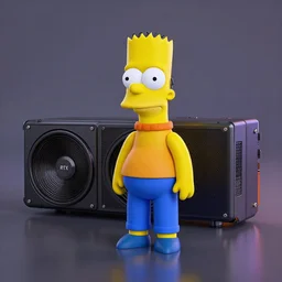ultra realistic render of The Simpson, octane render 8K, raytraced shadows, HDR, RTX 3090, refraction