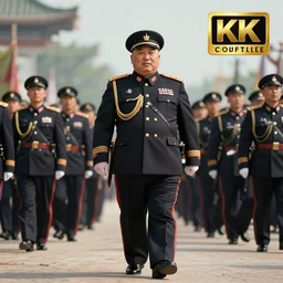 full body pose, hyper - realistic photo of kim jong - il on parade in hell volumetric lighting, 8 k, octane perfectly detailed rendering, extremely hyper detailed, intricate, epic composition, cinematic lighting, masterpiece, trending artstation, very highly detailed, stunning, hdr, smooth, sharp focus, high resolution, award winning photo, dslr, 5 0 mm