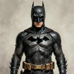portrait of tactical batman, intricate, photo real, elegant, highly detailed, centered, grungy, digital painting, artstation, concept art, smooth, sharp focus,